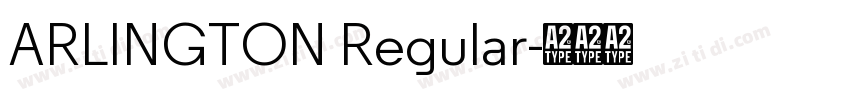 ARLINGTON Regular字体转换